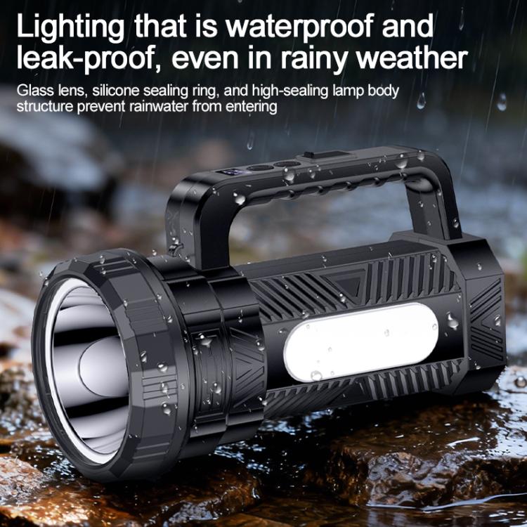 Yesido TC12 Outdoor Emergency Multifunctional Rechargeable Dual Lamp Lighting Flashlight(Black) - Image 6