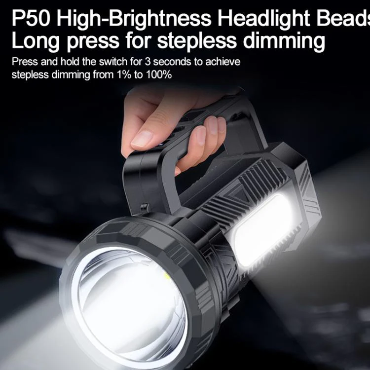 Yesido TC12 Outdoor Emergency Multifunctional Rechargeable Dual Lamp Lighting Flashlight(Black) - Image 8