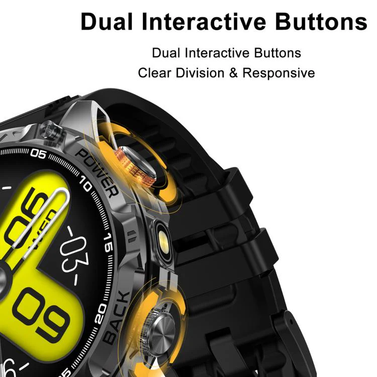 YK16 1.7 inch Sports Smart Watch Supports Heart Rate / Sleep Monitoring(Orange) - Image 6