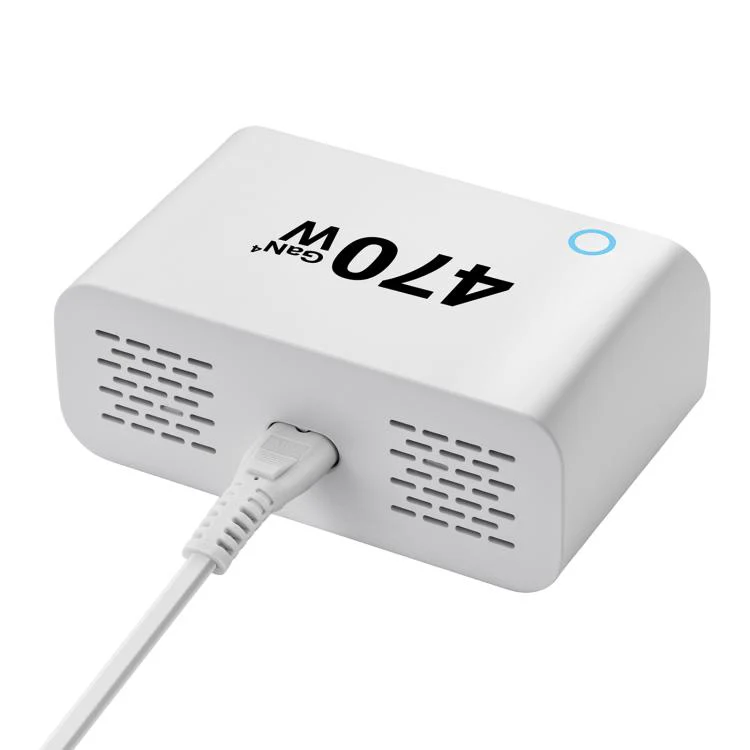 YMX-615-LCD470W 4xType-C and 2xUSB 470W GaN Multi-Function Charger, Plug:US Plug(White) - Image 4