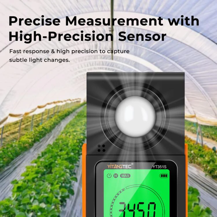 YT351S High Precision Integrated Digital Lux Meter Light Brightness Measuring - Image 2