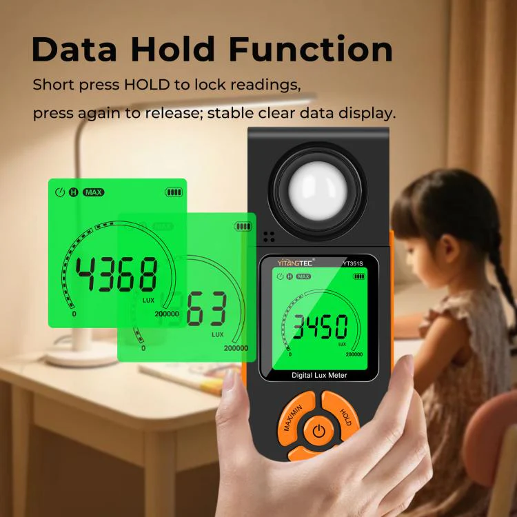 YT351S High Precision Integrated Digital Lux Meter Light Brightness Measuring - Image 3