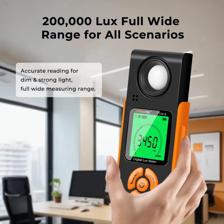 YT351S High Precision Integrated Digital Lux Meter Light Brightness Measuring - Image 5