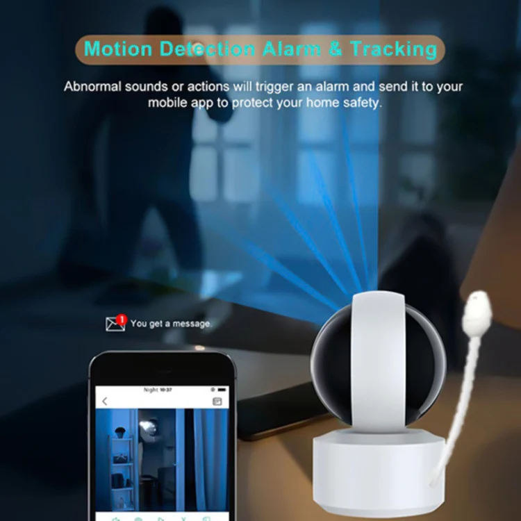 YT50 3MP Smart WIFI PTZ Camera Baby Monitor, Plug:AU Plug - Image 8