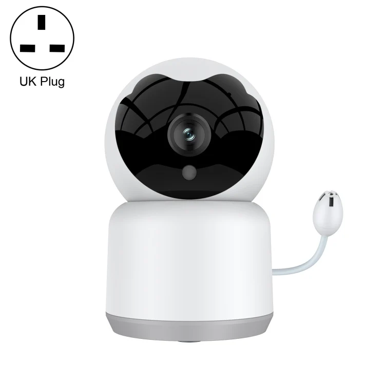 YT51 1920x1080 Home Baby Wireless Camera, Support Infrared Night Vision / Baby Crying Detection, with Temperature and Humidity Sensor, UK Plug(White)