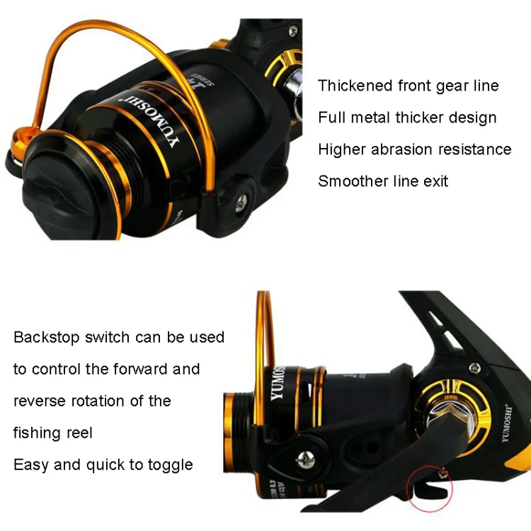 YUMOSHI JX5000 Metal Spinning Fishing Reel - Image 7