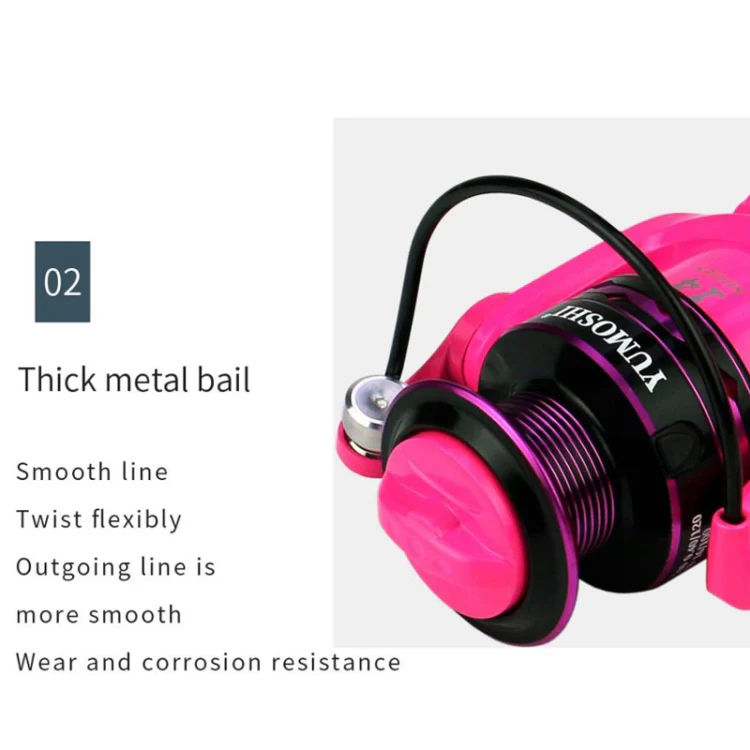 YUMOSHI OE4000 Spinning Wheel Metal Wire Cup Fishing Wheel - Image 7