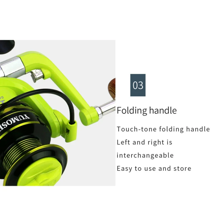 YUMOSHI OE5000 Spinning Wheel Metal Wire Cup Fishing Wheel - Image 8