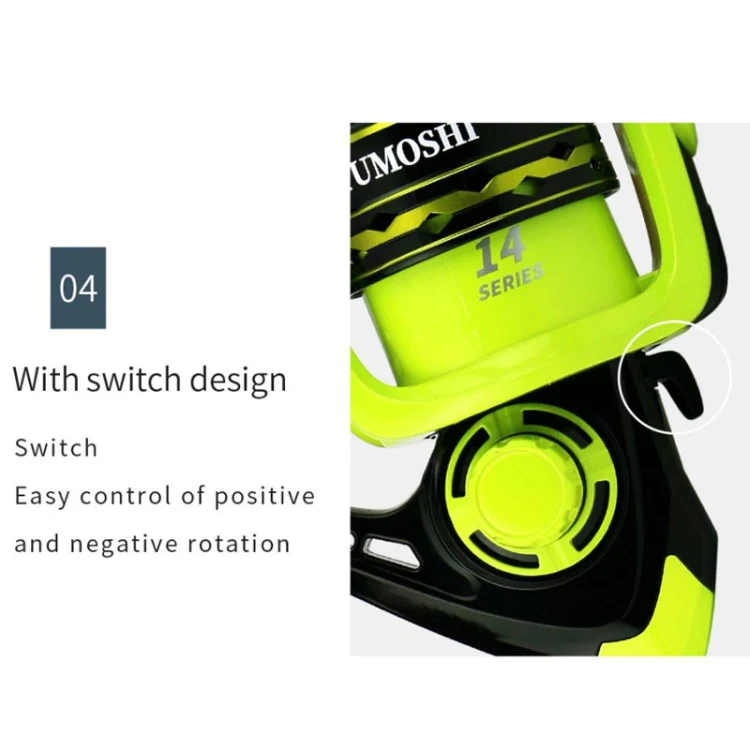 YUMOSHI OE6000 Spinning Wheel Metal Wire Cup Fishing Wheel - Image 9