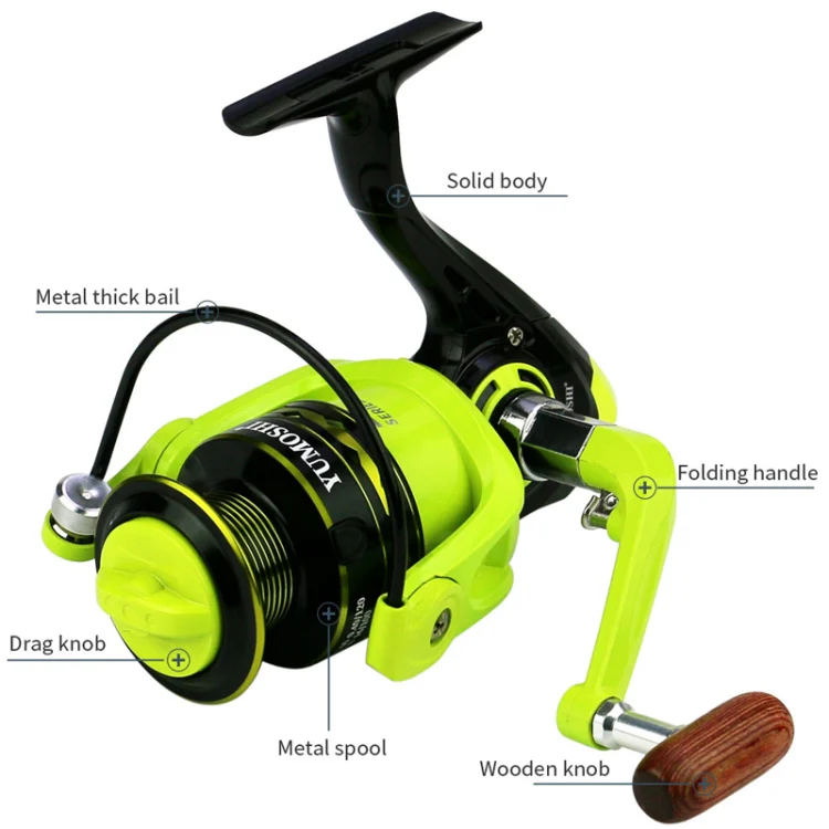 YUMOSHI OE7000 Spinning Wheel Metal Wire Cup Fishing Wheel - Image 5