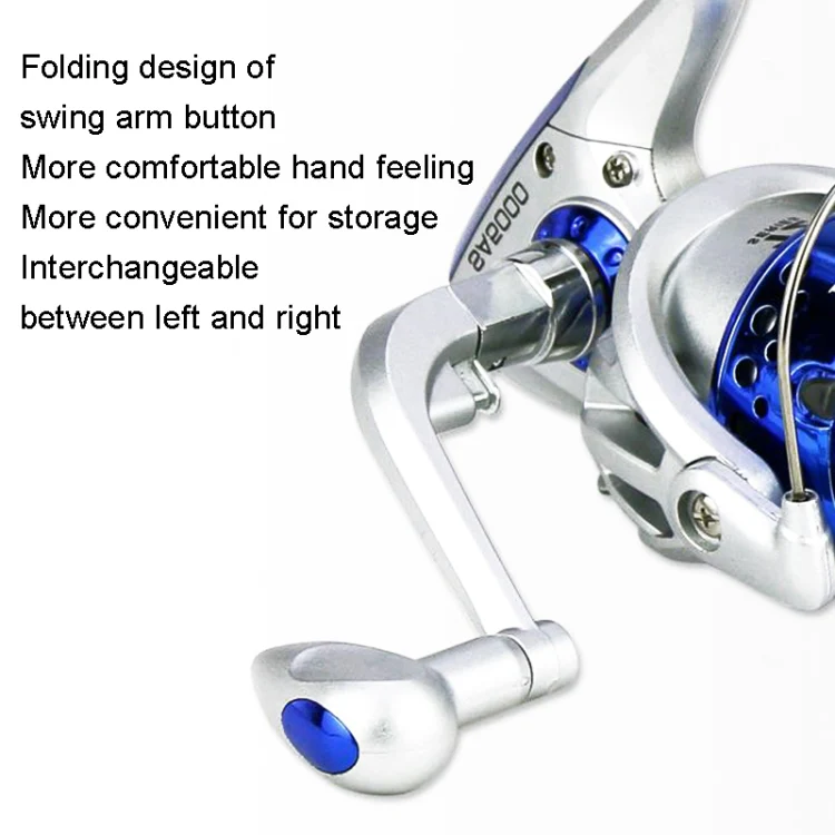 YUMOSHI SA Series Spinning Reel Plastic Head Fishing Reel Fishing Rod Reel, Specification: SA2000 - Image 8