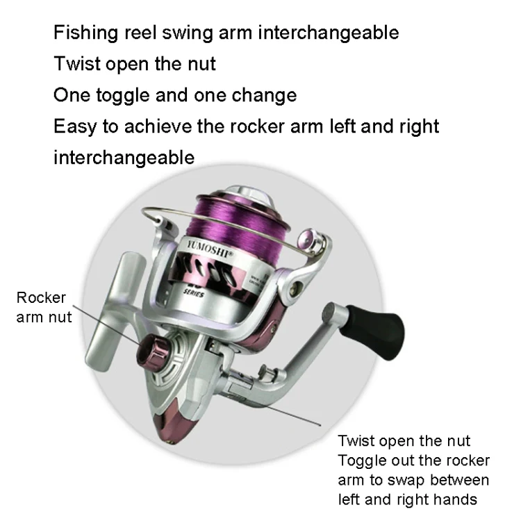 YUMOSHI YK Series Plastic Plating Fishing Line Reel, Specification: YK4000 - Image 10