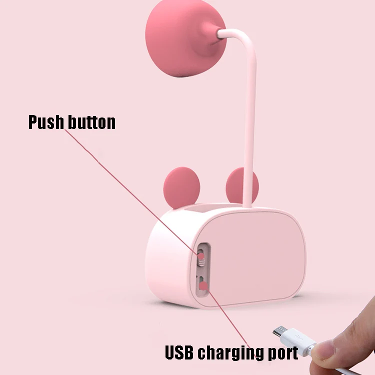 YW2192 2 PCS Pencil Sharpener Mobile Phone Holder Storage Box Bedside Lamp Desk Lamp Night Light, Random Color Delivery(Puppy) - Image 5