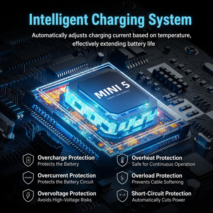 YX 100W Dual Charger with Color LCD Screen for DJI Mini 5/4/3 Pro Smart Flight Battery Charging Hub - Image 10