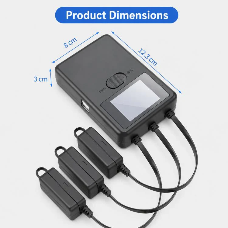 YX 3-Way Smart Charger with LCD Display For DJI Mini 5 Pro / Mini 4 Pro / Mini 3 Pro / Mini 3 Multi Battery Charging Hub US Plug - Image 7