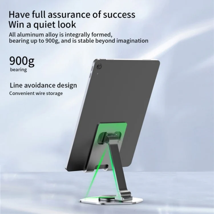 YY-020 360 Degree Rotation Folding Aluminum Alloy Tablet Phone Bracket(Rose Gold) - Image 6