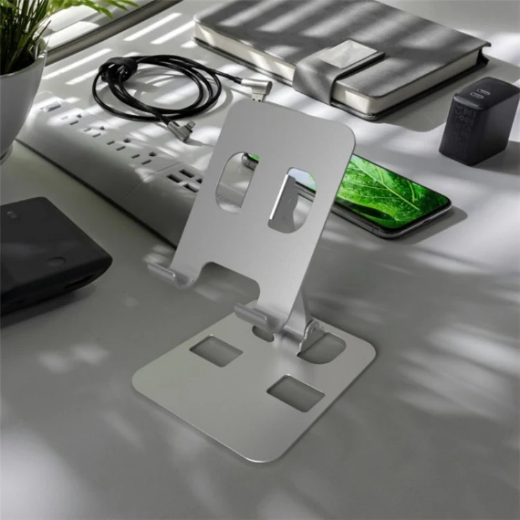 YY-026 Foldable Aluminum Alloy Desktop Phone Stand(Black) - Image 3