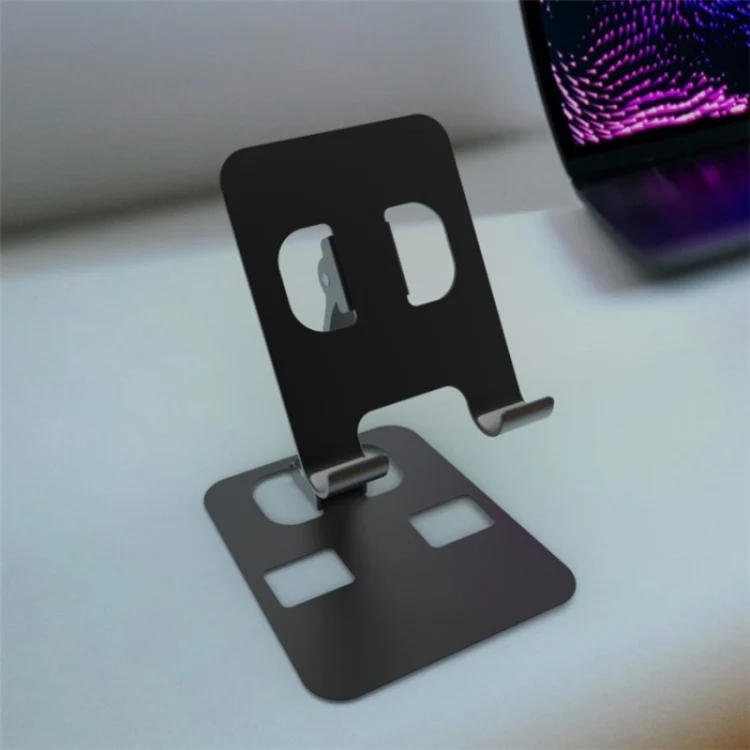 YY-026 Foldable Aluminum Alloy Desktop Phone Stand(Black) - Image 5