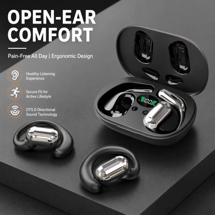 YYK-Q16 Open Back Wireless Bluetooth Earphone(Grey) - Image 4