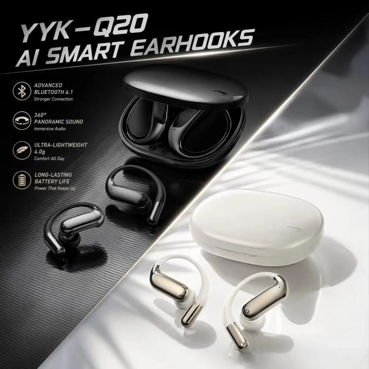YYK-Q20 Open Back Wireless Bluetooth Sports Earphone(Black) - Image 4