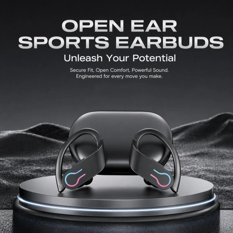 YYK-Q63-6 Open Back Wireless Bluetooth Sports Earphone(Black) - Image 5