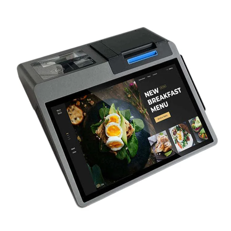 Z100 Dual-Screen Smart Cash Register With Printing All-In-One Machine, Android POS Terminal For Hotel, Restaurant, Supermarket EU Plug, Spec: 2.6 inch 58mm