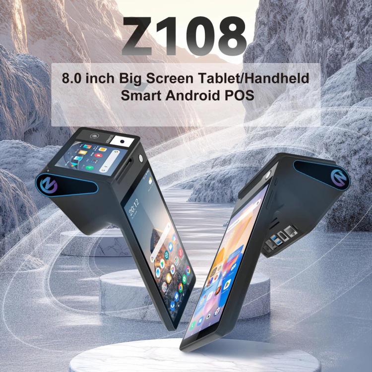 Z108 Android Handheld POS Cash Register, Dual-Screen Touch Scanning Payment Device For Supermarket & Restaurant 3.9 inch EU Plug - Image 3