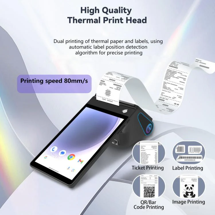 Z108 Android Handheld POS Cash Register, Dual-Screen Touch Scanning Payment Device For Supermarket & Restaurant 3.9 inch EU Plug - Image 9