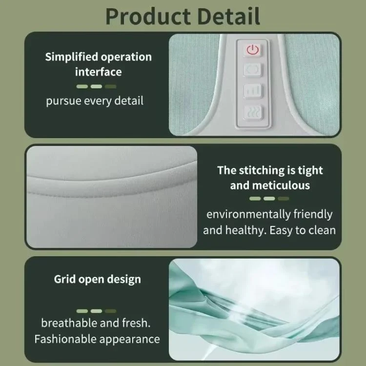 Z5 Dual-frequency Red Light Constant Temperature Hot Compress Foot Massager, Spec: US Plug(Light Green) - Image 6