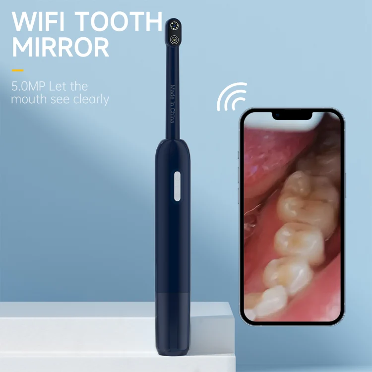 Z70 7 LEDs 5.0MP Wifi Visible Oral Endoscope(Dark Blue) - Image 2