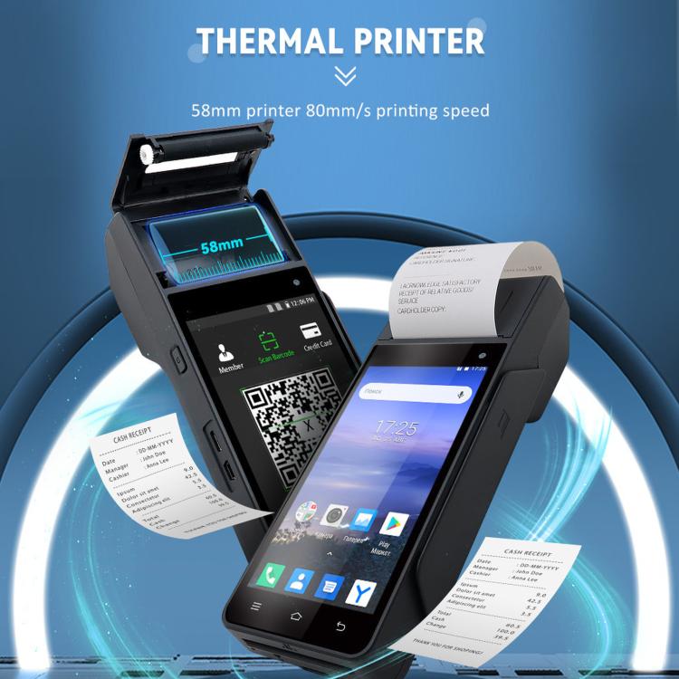 Z90N Supermarket Mobile Bill Payment POS Machine, Handheld Cash Register With Credit Card NFC Function EU Plug - Image 3