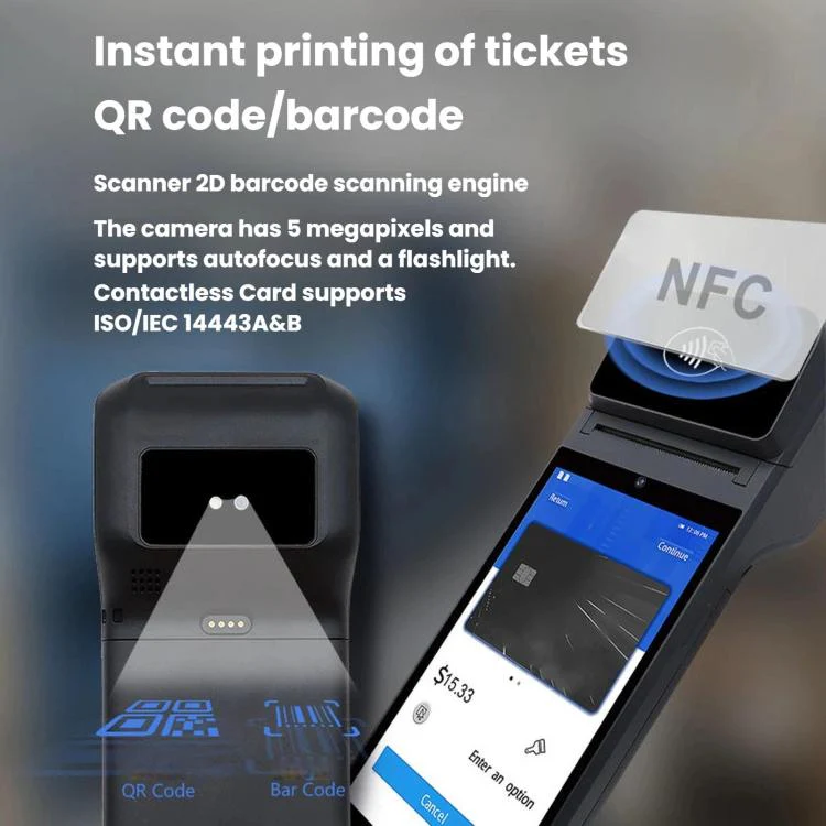 Z92 Smart Handheld Mobile Cash Register With Receipt Thermal Printing, Multi-Payment POS Terminal - Image 4