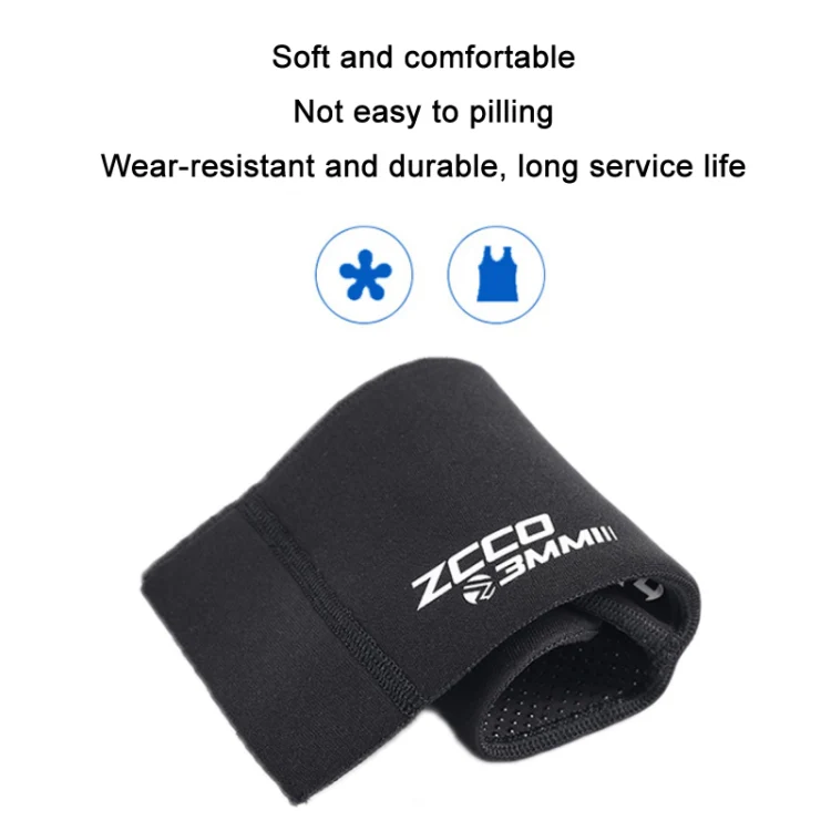 ZCCO 3mm Warm Non-Slip Diving Socks Anti-Wear Ankle Fins, Size:37-38(Grey) - Image 3