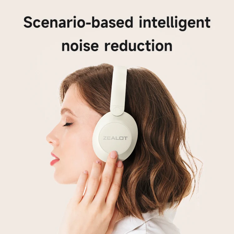Zealot B38 Over-Ear Noise Reduction Bluetooth Earphone(White) - Image 6
