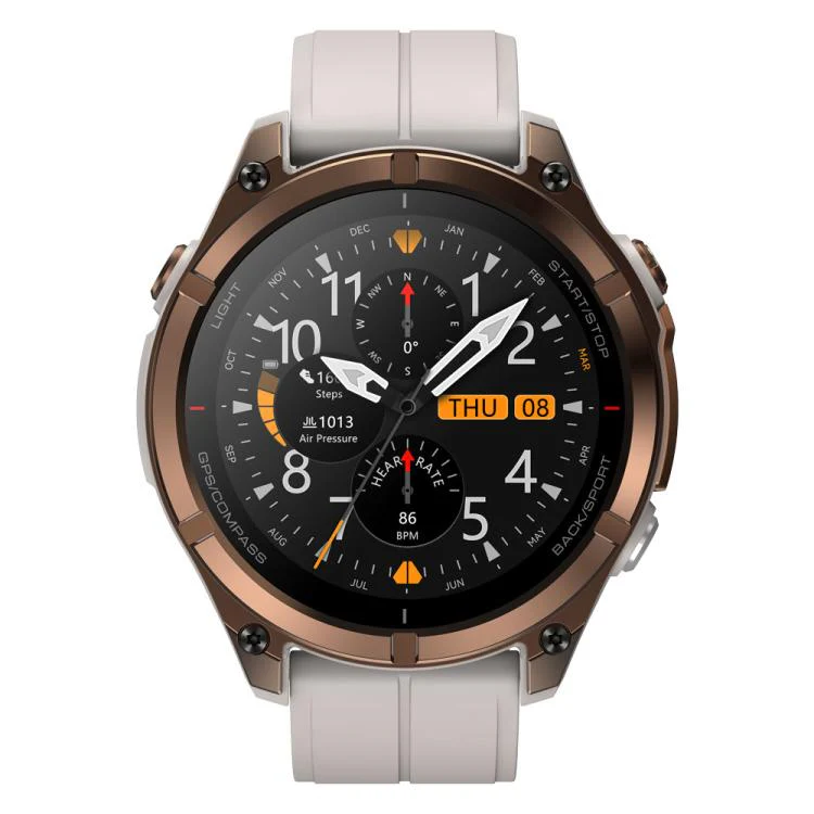 Zeblaze Stratos 4 Pro Rugged Outdoor GPS Smart Watch 1.43 inch Screen 5 ATM & IP69K Built-in Flashlight(Bronze) - Image 2