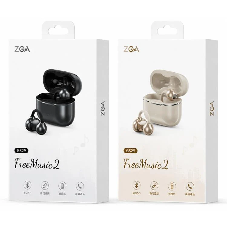 ZGA GS29 Free Music 2 Ear Clip Wireless Bluetooth Earphones(White) - Image 9