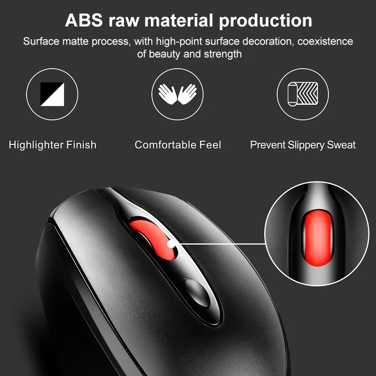 ZGB 361 2.4G Wireless Chargeable Mini Mouse 1600dpi (Pink) - Image 8