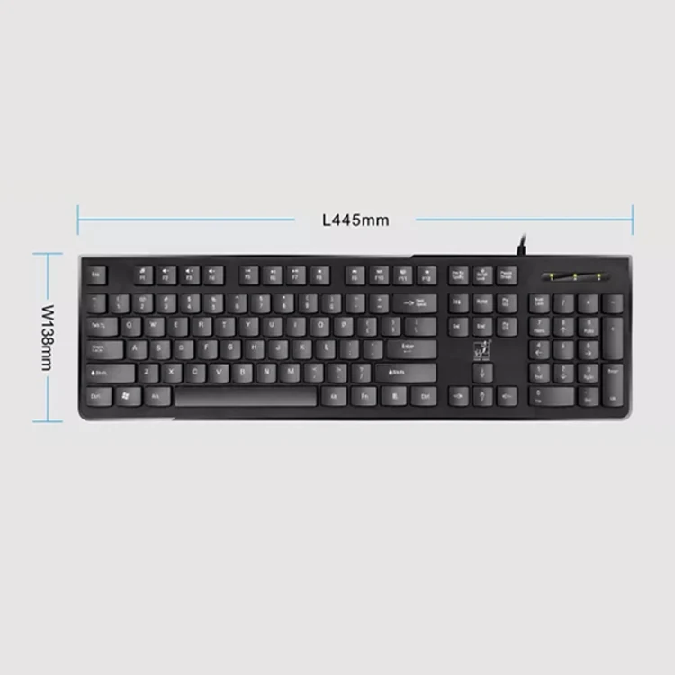 ZGB S500 Round Key USB Wired Computer Keyboard (White) - Image 2
