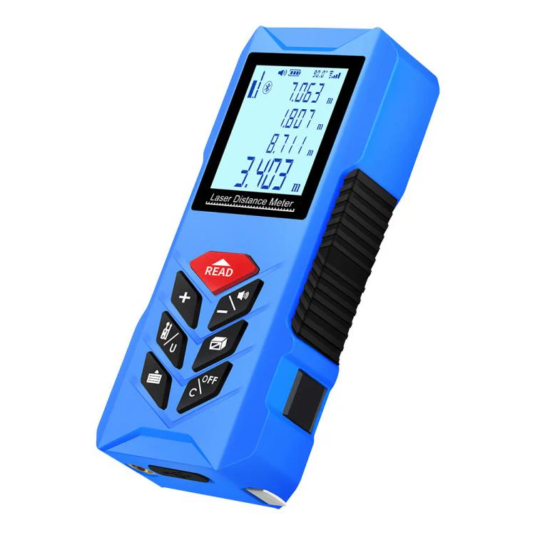 ZHENBING N1 Advanced Version Handheld Cross Line Infrared Laser Distance Meter, Measuring Distance:100m(Blue) - Image 2