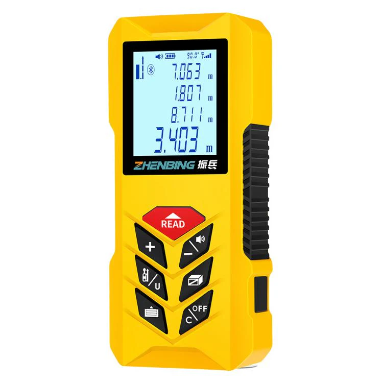 ZHENBING N1 Advanced Version Handheld Green Cross Line Laser Distance Meter, Measuring Distance:100m(Yellow) - Image 2