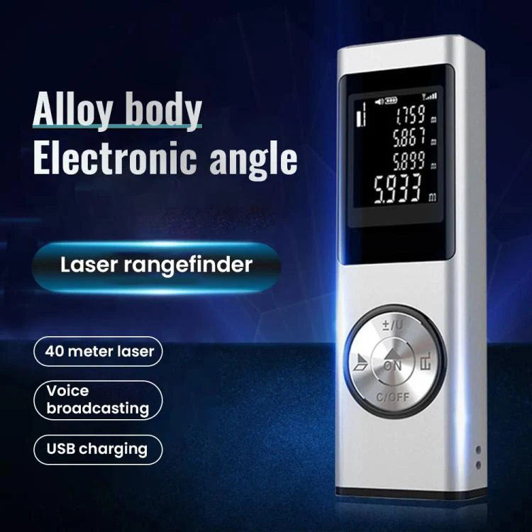 ZHENBING W-80 Portable Mini Infrared Laser Rangefinder, Measuring Distance:40m(Silver) - Image 2