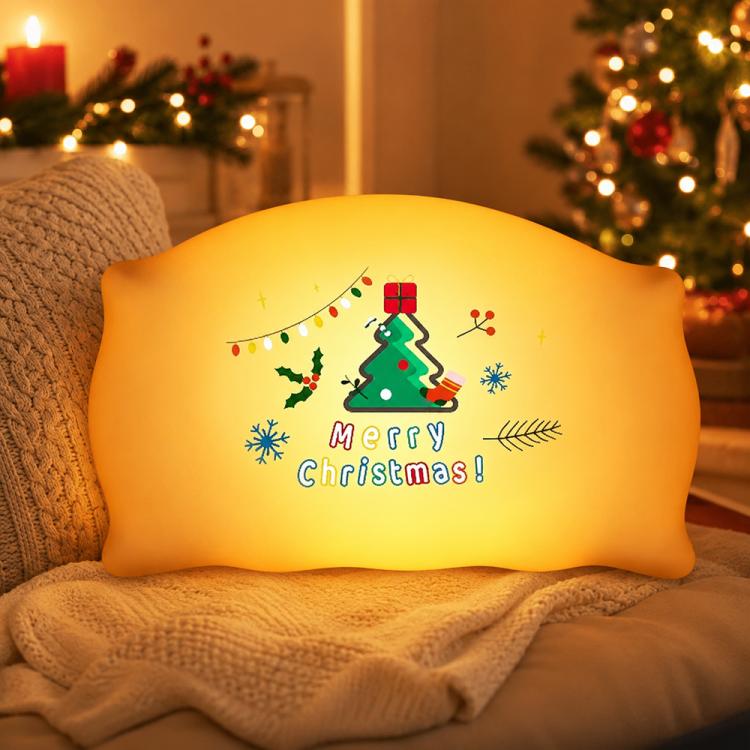 ZHL001S Christmas Pillow Silicone Night Light(Christmas Tree)