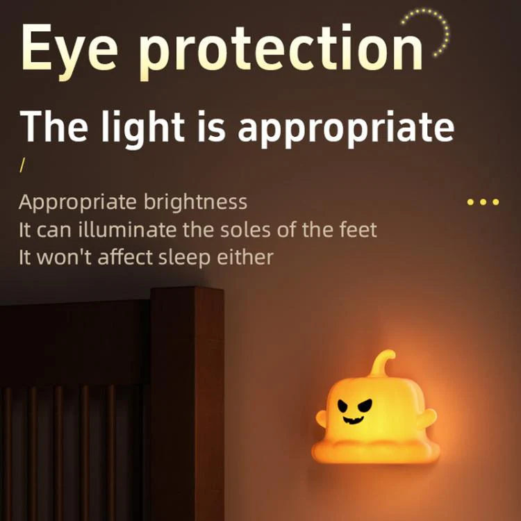ZHL002 Pumpkin Ghost Silicone Night Light(Yellow) - Image 9