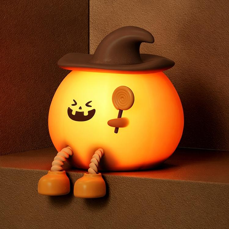 ZHL003 Magic Pumpkin Silicone Night Light(Yellow)