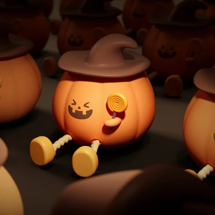 ZHL003 Magic Pumpkin Silicone Night Light(Yellow) - Image 10