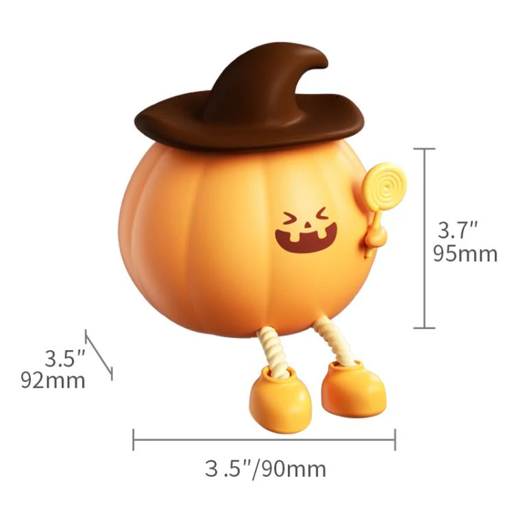 ZHL003 Magic Pumpkin Silicone Night Light(Yellow) - Image 2