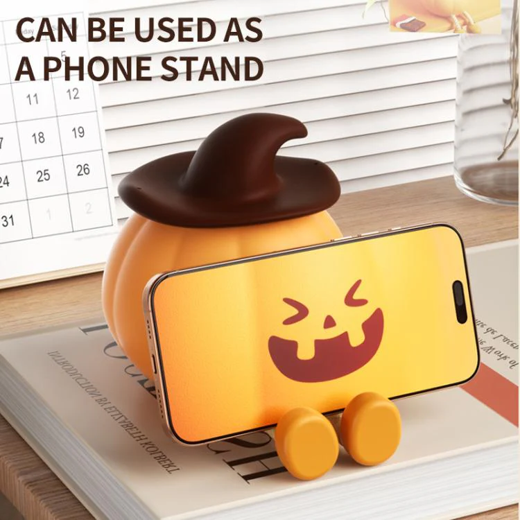 ZHL003 Magic Pumpkin Silicone Night Light(Yellow) - Image 8