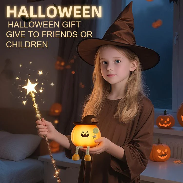 ZHL003 Magic Pumpkin Silicone Night Light(Yellow) - Image 9
