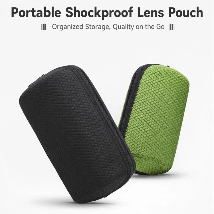 Zipper Camera Lens Pouch Waterproof Lens Protective Bag, Size:Large Lens Pouch(Black) - Image 5