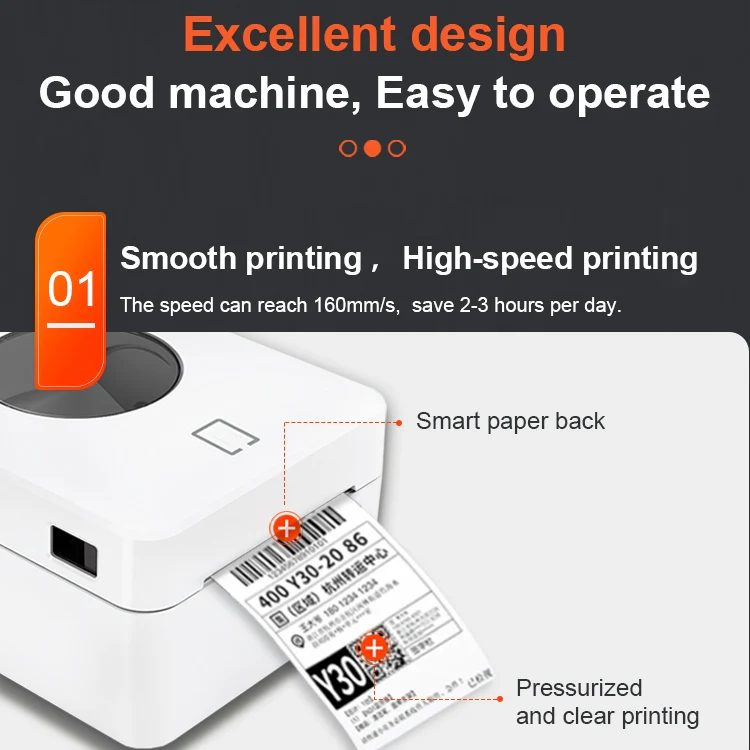 ZJ-9250 100x150mm USB Thermal Label Printer, Plug:EU Plug(Black) - Image 6